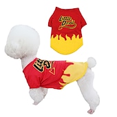 billige Kjølevest og skjorte-Hunder Katter Trøye / T-skjorte Mote søt stil Vinter Pustende Myk Vaskbar Bekvem utendørs Fritid / hverdag Hundeklær for Bichon Frisé Pommeran ungt kjæledyr Sommerfugl Small