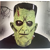 abordables Accesorios-frankenstein Científico Máscara Accesorios de Halloween Adulto Hombre Mujer Gracioso Disfraz de miedo Víspera de Todos los Santos Carnaval Disfraz de carnaval fácil