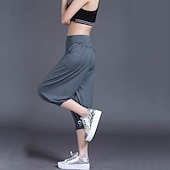 cheap Wide Leg &amp; High Waisted-Women&#039;s Harem Pants Quick Dry Lightweight High Waist Yoga Zumba Fitness Gym Workout Bloomers Capri Pants Fashion White Black Green Modal Plus Size Sports Activewear High Elasticity Loose / Royal Blue