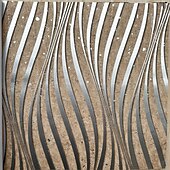 abordables Papiers peints-papiers peints cool papier peint texturé peinture murale 3d bande verticale non auto-adhésif pour la décoration de la maison papier peint imperméable 950x53cm/374&quot;x20.87&quot; gris or jaune