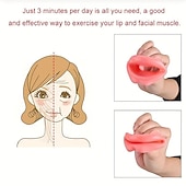 abordables Cuidado Personal &amp; Salud-Moldeador de labios de silicona, entrenador de sonrisas portátil, herramienta de belleza, tensor de boca, entrenador facial para niñas, mujeres y damas