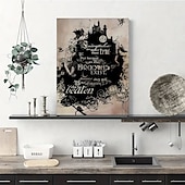 olcso Nyomott szavak és idézetek-halloween fali művészet vászon alice csodaország nyomatok és poszterek absztrakt portré képek dekoratív szövetfestés nappaliba képek keret nélkül