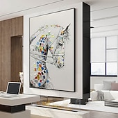 Χαμηλού Κόστους Πίνακες με Ζώα-Mintura χειροποίητη ελαιογραφία σε καμβά διακόσμηση τοίχου μοντέρνα αφηρημένη εικόνα ζώων για διακόσμηση σπιτιού τυλιγμένη ζωγραφική χωρίς πλαίσιο