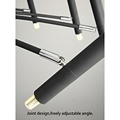 Недорогие Люстры-спутники-sputnik люстра металлическая люстра 3 цвета свет 12/15/18/24 голова люстра черного цвета для спальни,гостиной,столовой 85-265v