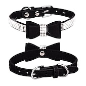 economico Collari, pettorine e guinzagli per cani-Prodotti per cani Prodotti per roditori Collari Cravatta / Papillon Regolabile Portatile Duraturo Esterno Marcia Strass
