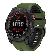 رخيصةأون عصابات ساعات Garmin-حزام إلى جارمين Fenix 7 7X 6 6X Pro Forerunner 955 945 935 Instinct 2X Solar Epix Approach S62 S60 Marq Descent G1 Quatix سيليكون إستبدال حزام 26mm 22mm تناسب سريع عصابة الرياضة معصمه