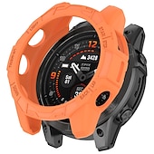 baratos Capa Smartwatch-Caixa de relógio Compatível com Garmin Fenix 7 Pro / Fenix 7S Pro / Fenix 7X Pro / Epix Pro 51mm / Epix Pro 42mm Áspero Á Prova-de-Pó Cobertura Completa do Pára-choques TPU Assista Cobertura