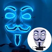 tanie Nowinki-niestandardowa maska na halloween świecąca maska dyniowa głowa krzycząca maska v listowo-zielone włosy krowa kreskówka piłokształtna maska