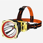 זול פנסים טקטיים-פנס led סופר בהיר usb נטענת מנורת כורים פנס בוהק בהספק גבוה פנס דיג שדה צמוד ראש מנורת סוללה בעלת קיבולת גבוהה לפיד סוללה אור לבן ואור צהוב שני סוגי תאורה