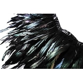 cheap Accessories and More-Punk &amp; Gothic Shawls Feather Cape Witch Maleficent Drag Queen Women&#039;s Fantasy Walpurgis Night Halloween Carnival Performance Party Pride Parade Adults&#039; Shawl All Seasons