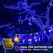 cheap Solar String Lights-Solar Copper Wire Lights Led Fairy Lights String Outdoor Waterproof Ground Plug Decorative Lights Christmas Lights