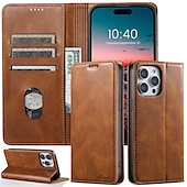 お買い得  iPhone用ケース-iPhone 16、iPhone 15 Pro Max Plus、iPhone 15 Pro Max、14 Plus、13、12、11 Pro Max用の電話ケース、フリップカバー、マグネティックジッパーフルボディ保護TPU PUレザー