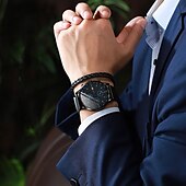 cheap Quartz Watches-Men Quartz Watch Retro Vintage Casual World Time Aluminium Alloy Watch