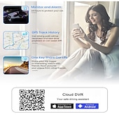 abordables DVR pour voiture-k18 4g wifi car dash cam dvr with 2.0 lcd screen gps camera recorder 1080p dual lens avant et arrière wdr with gps dash cam
