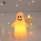 halpa Halloween rekvisiittivalo-valaistu haamuriipus halloween led elektroninen kynttilä juhlarekvisiitta tunnelma koristelu halloween ornamentti