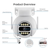 お買い得  屋内IPネットワークカメラ-4mp スピードドーム自動追跡 ptz カメラスマートホーム屋外ワイヤレス wifi カメラ監視モニター