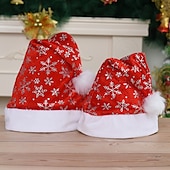 levne santa klobouk a doplňky-Ježíšek Vánoční klobouk Pánské Dámské Chlapecké Dívčí Vánoce Vánoce Štědrý večer Dětské Dospělé Párty Vánoce Polyester Klobouk