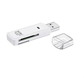 cheap Computer &amp; Office-Wansurs USB 2.0 SD Card Reader - Compatible with PC and Camera Memory Cards - Easy Transfer of Photos and Videos - Micro SD Card to USB Adapter