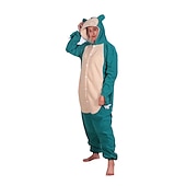 olcso párok halloween jelmezei-Felnőttek Rajzfilm Csoportos jelmez Pizsama Viselhető takaró kapucnis pulóver Farsangi jelmez Snorlax Onesie pizsama Kigurumi pizsama Vicces jelmez mert Férfi és női Farsang Rajzfilm