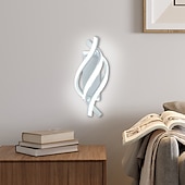 abordables Appliques murales LED-Lightinthebox Applique murale d&#039;intérieur à LED Desin 33 cm Courbe intérieure moderne simple Applique murale LED en silicone est applicable à la chambre à coucher, au salon, à la salle de bain, au