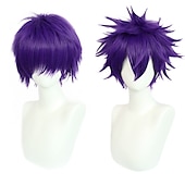 olcso Party Parókák-rövid fekete férfi cosplay paróka karneváli karácsonyi jelmez partira