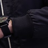 preiswerte Herrenjacken &amp; Herrenmäntel-Herren Bomberjacke übergangsjacke Alltagskleidung Leicht Reißverschluss Sommer Frühling Einfach Streetwear Kragen Regulär Schwarz Rot Dunkelblau Grau Jacken