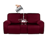 economico Copertura per reclinabile-copridivano reclinabile impermeabile copridivano bordeaux con fodera per console centrale copridivano reclinabile elasticizzato da 8 pezzi copridivano reclinabile per divano a due posti copridivano