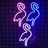ieftine Lumini Neon LED-semne de neon cu led pentru decor camera fetelor semne de neon lumina de perete lămpi de birou cu baterie funcționare usb lumini de noapte cu piedestal bar roz dormitor petrecere de Crăciun
