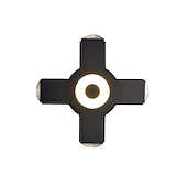 economico applique da esterno-Lampada da parete per esterni impermeabile IP65 a 2/3/4 teste, luce bianca calda 3000K, lampada da parete a croce nera moderna in alluminio ispessito, adatta per pareti esterne, corridoi, balconi, cancelli, esterni, AC85-265V