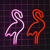 ieftine Lumini Neon LED-semne de neon cu led pentru decor camera fetelor semne de neon lumina de perete lămpi de birou cu baterie funcționare usb lumini de noapte cu piedestal bar roz dormitor petrecere de Crăciun