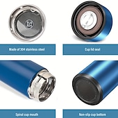 abordables appareils électroménagers-480 ml tasse thermos numérique affichage intelligent de la température bouteille d&#039;eau conservation de la chaleur flacon thermos sous vide pour café thé