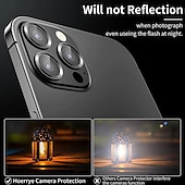 olcso iPhone-képernyővédők-1 készlet Kamera lencsevédő Kompatibilitás Apple iPhone 16 iPhone 15 Pro Max Plus iPhone 15 Pro Max Plus 14 13 12 11 Edzett üveg 9H erősség Anti Bubbles Anti-ujjlenyomat Nagyfelbontású (HD