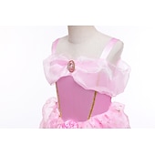 cheap Girls&#039; Costumes-Sleeping Beauty Beauty and the Beast Princess Belle Dress Cloak Flower Girl Dress Cosplay Costume Party Movie Cosplay for Girls&#039; Kid&#039;s Children&#039;s Day Masquerade Wedding Wedding Guest