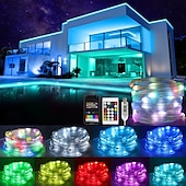 ieftine Alimentare USB-bandă de lumină led rgb magic culoare aplicație control șir de lumină magică șir de lumină cu led piele șir de lumină decorativă de Crăciun pentru camera de familie sufragerie decor în aer liber