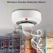 cheap Smart Appliances-Tuya Smart Life WiFi Function Family Parlor Child Room Home Kitchen Smoke Detector PIR Sound Alarm Sensor Shop Fire Inspection