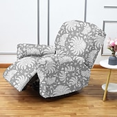 cheap Recliner Chair Cover-Stretch Recliner Covers Recliner Covers 1 Seater Armchair Couch Slipcover with Elastic Loop, Anti-cat Scratch Furniture Protector for Kids, Pets, Dogs, Cats