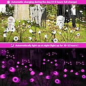 economico Illuminazione vialetto-luce solare da giardino luci lucciola impermeabili luci ondeggianti starburst esterne 2 modalità 6/8/10 teste per la decorazione del percorso del patio del cortile