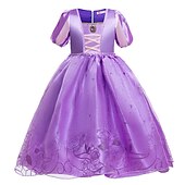 cheap Girls&#039; Costumes-Sleeping Beauty Beauty and the Beast Princess Belle Dress Cloak Flower Girl Dress Cosplay Costume Party Movie Cosplay for Girls&#039; Kid&#039;s Children&#039;s Day Masquerade Wedding Wedding Guest