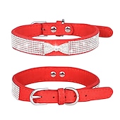 economico Collari, pettorine e guinzagli per cani-Prodotti per cani Prodotti per roditori Collari Cravatta / Papillon Regolabile Portatile Duraturo Esterno Marcia Strass