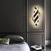 abordables Appliques murales LED-Lightinthebox Applique murale d&#039;intérieur à LED Desin 33 cm Courbe intérieure moderne simple Applique murale LED en silicone est applicable à la chambre à coucher, au salon, à la salle de bain, au