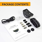 abordables Dressage pour chiens-Entrainement de chien Collier anti-aboiement Collier de choc Dispositif anti aboiement Sans-Fil Chien Multifonction Chien Chat Animaux de Compagnie Etanche Anti-aboiement Automatique Rechargeable