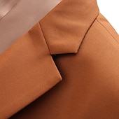 abordables Blazers et vestes-Veste de blazer pour hommes veste de sport décontractée colorée noire blanche jaune coupe standard simple boutonnage un bouton