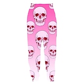 cheap Bottoms-Halloween Skull Skeleton Jogger Pants Sweatpants Anime 3D Graphic For Couple&#039;s Men&#039;s Women&#039;s Adults&#039; Halloween Carnival Masquerade 3D Print Party Halloween