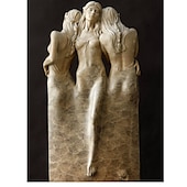 cheap Statues-Three Goddess Embracing Statue, Handmade Resin Goddess Figurine Decor, Modern Statue for Home Living Room Office Decor, for Women