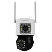 cheap Indoor IP Network Cameras-2MP Double Lens Camera, WiFi IP Home Security Camera, Two Way Audio Motion Detection Surveillance Camera, Waterproof Outdoor PTZ Camera, Full Color Night Vision IR Camera for Home, Baby, Elder, Pet