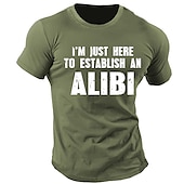 abordables Camiseta gráfica para hombres-Hombre Letra Estampados Camiseta Camisetas gráficas Algodón Manga Corta Gráfico Camisa Negro Verde Trébol Azul Oscuro Camiseta cómoda Exterior Calle Ropa de diseñador de moda