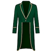 cheap Outerwear-Retro Vintage Punk &amp; Gothic Medieval Coat Cosplay Costume Masquerade Ren Faire Prince Nobleman Swallowtail Men&#039;s Royal Steampunk Halloween Stage Masquerade Adults&#039; Coat
