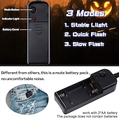 olcso Halloween kellékvilágítás-halloween led izzó maszk új party rave neon maszk dekor horror bohóc világító maszk álarcos maszk klub cosplay jelmez kellékek