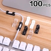 levne organizér kabelů-100/80/60/20ks kabel organizér klip přilnavý nabíječka spona stůl drát manažer kabel sluchátka linka kravaty usb držák klipy