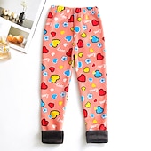 economico Pantaloni e gonne-Bambino Da ragazza Ghette Con cuori Attivo Esterno 7-13 anni Autunno Leopardata Puntini blu navy Cuori colorati